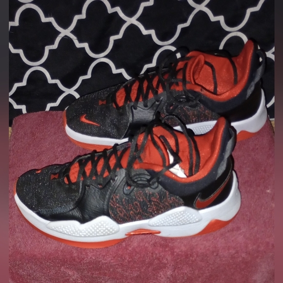 Men's Nike Paul George PG 5 Bred 2021 Size 8.5 - Picture 6 of 11